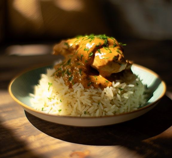 creamy herb chicken dish