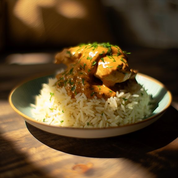 creamy herb chicken dish